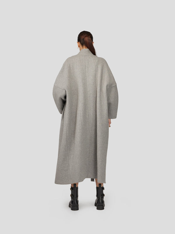 Heimstone Manteau Eren En Laine Et Cachemire Gris