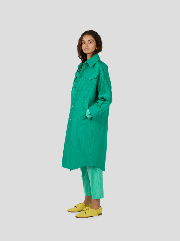 Heimstone Manteau XXL Marines En Vert Moiré