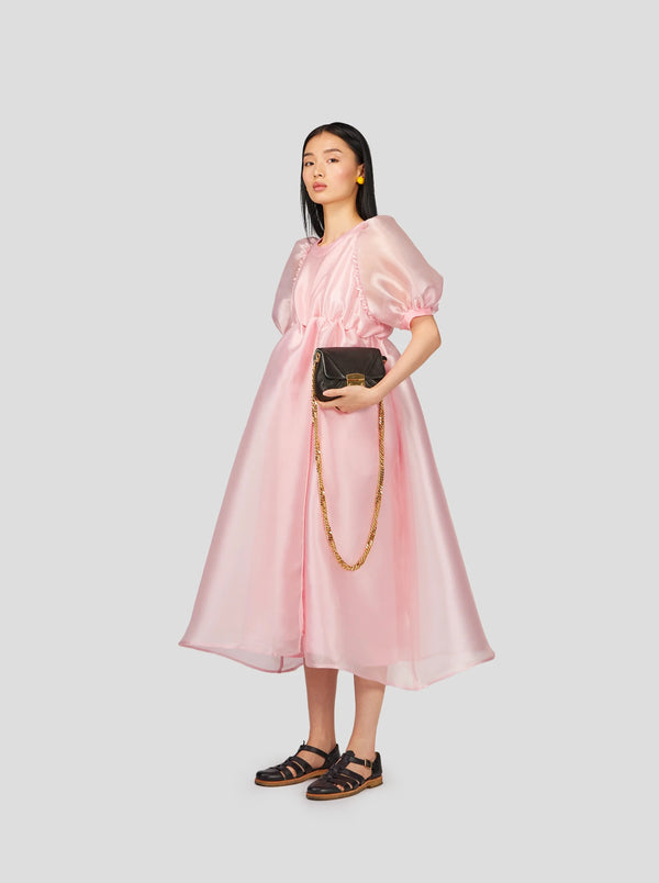 Heimstone Martha Dress In Pink Moon Organza