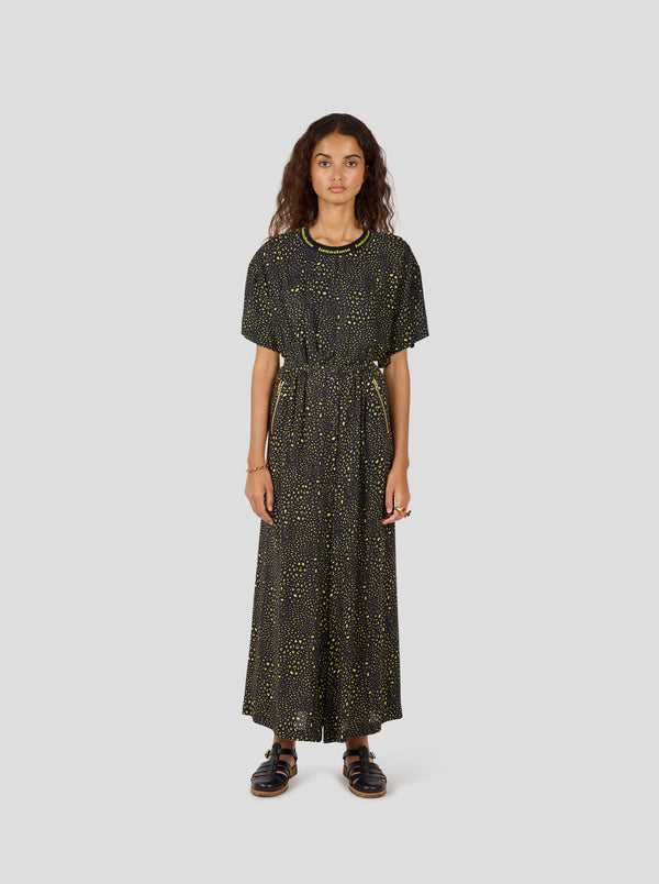 heimstone Pantalon Doll en Leopard Noir