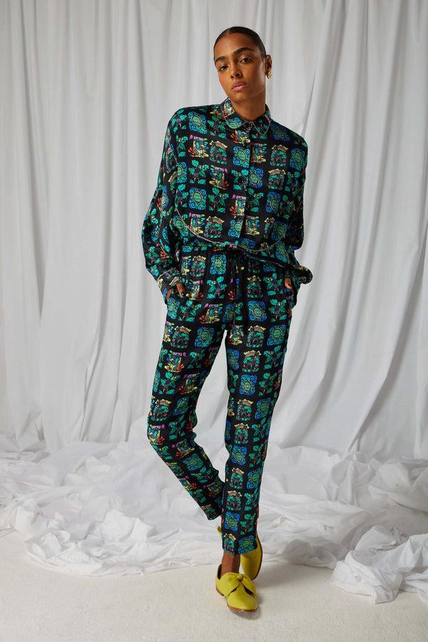 Heimstone Pantalon Melchior En Imprimé Moonlight