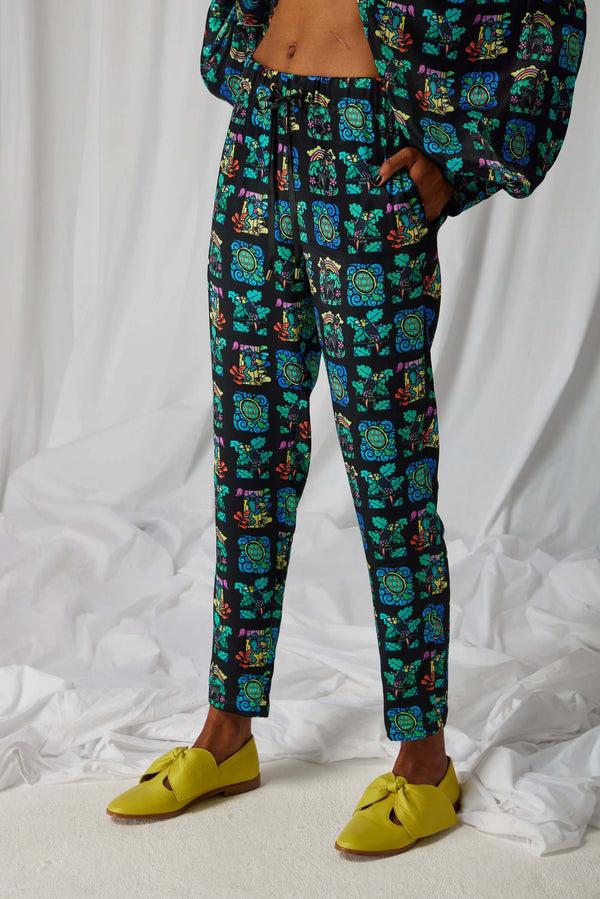 heimstone Pantalon Melchior en imprimé Moonlight