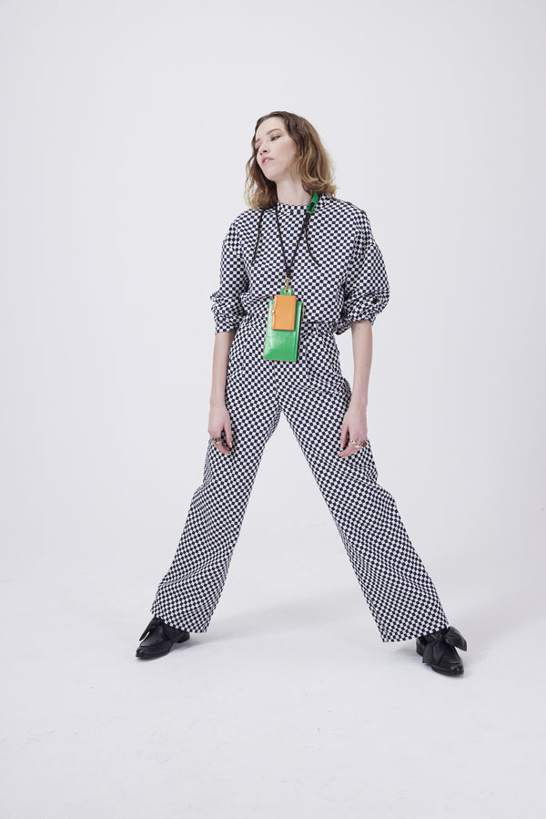 Heimstone Pantalon Moor En Jacquard Damier