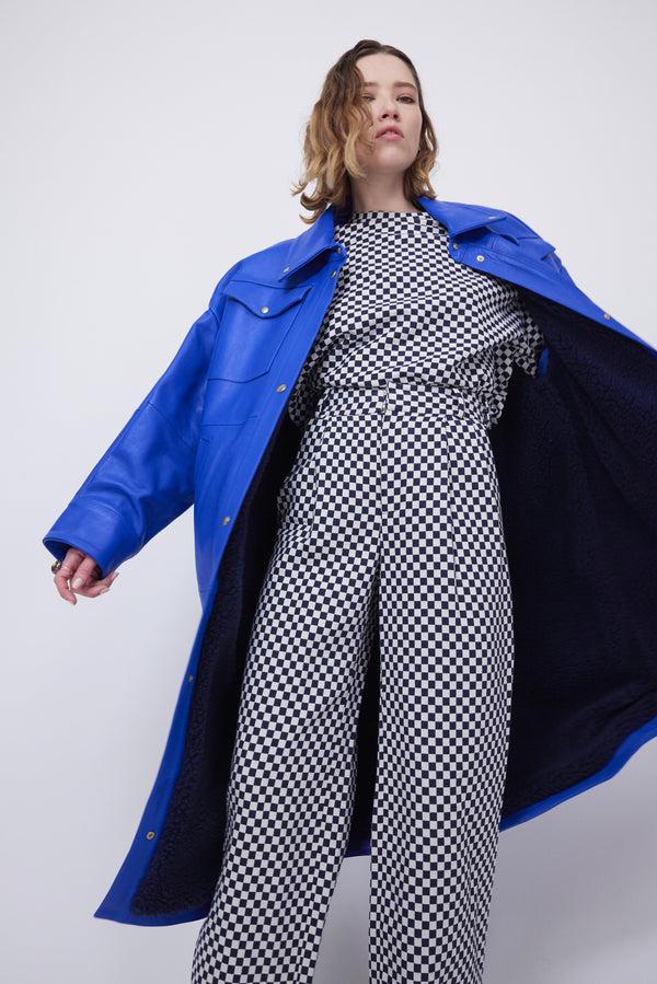 Heimstone Pantalon Moor En Jacquard Damier