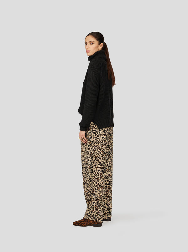 Heimstone PANTALON SAKIS EN IMPRIMÉ LEOPARD SOYEUX