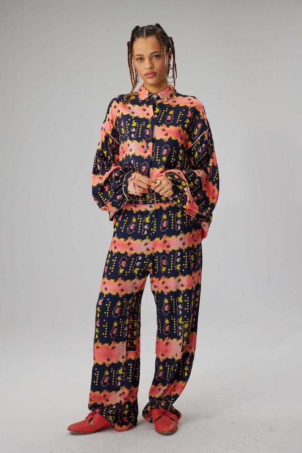 heimstone Pantalon Spartacus en imprimé Esotérique