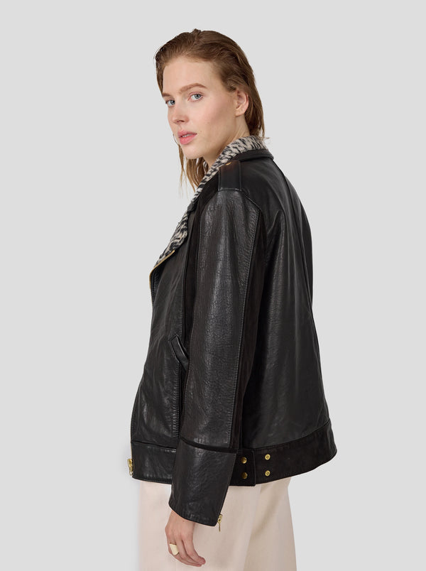 Heimstone Perfecto Mason En Cuir Gris Et Noir