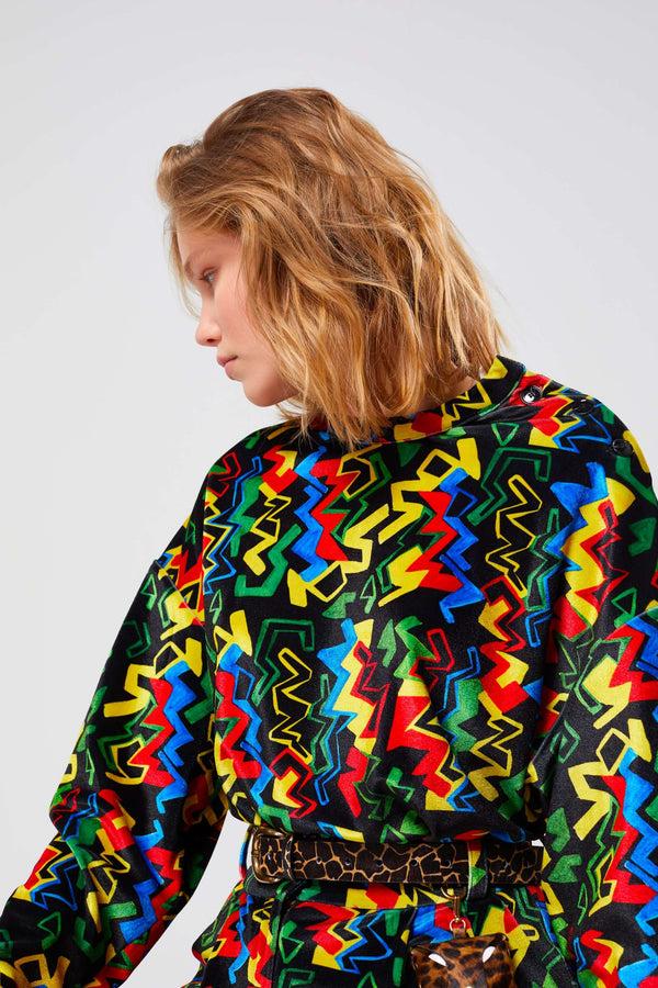 Heimstone Pull Bobbi En Imprimé Velours Électrique