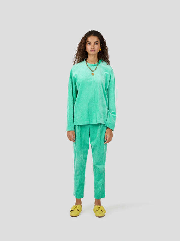 Heimstone Pull Bobbi En Velours Vert Minéral