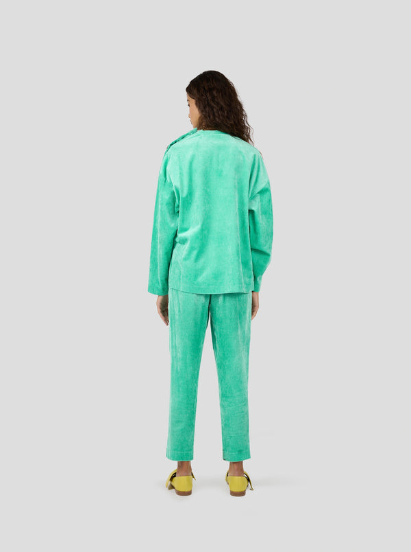 Heimstone Pull Bobbi En Velours Vert Minéral