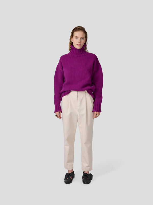 heimstone Pull Opal en maille Cardinale