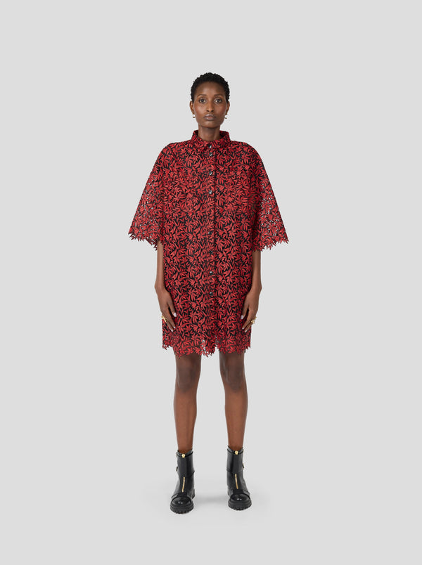 Heimstone ROBE ASTRÉE EN DENTELLE OPIUM