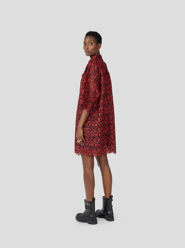 Heimstone ROBE ASTRÉE EN DENTELLE OPIUM