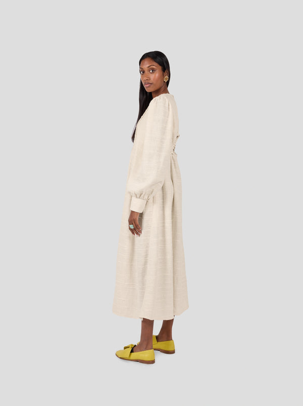 Heimstone Robe Austin En Toile De Jute Ivoire