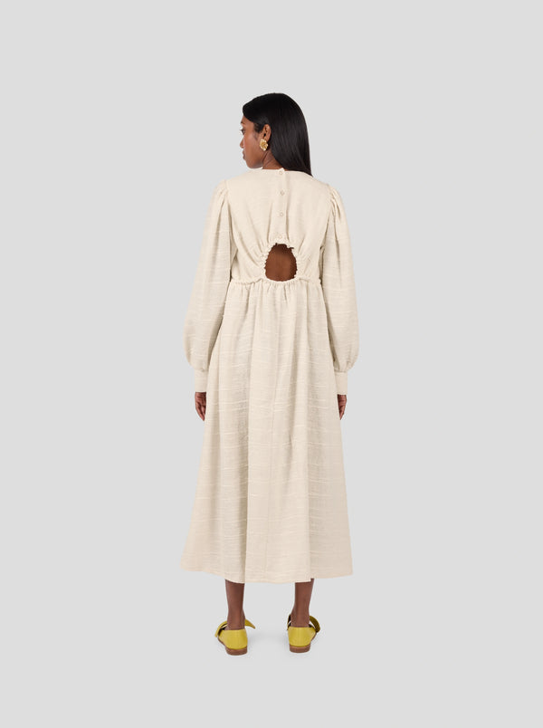 Heimstone Robe Austin En Toile De Jute Ivoire