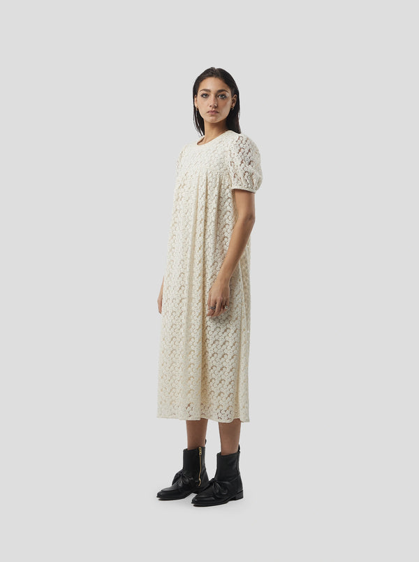 Heimstone Robe Gaya En Dentelle Brodée Albatre