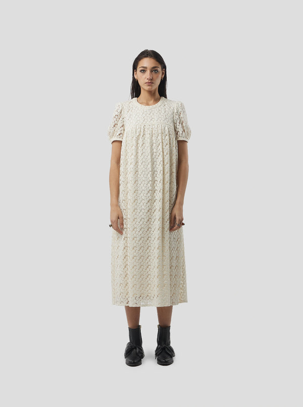 Heimstone Robe Gaya En Dentelle Brodée Albatre