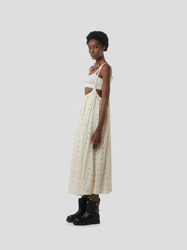 Heimstone Robe Holly En Dentelle Brodée Albatre