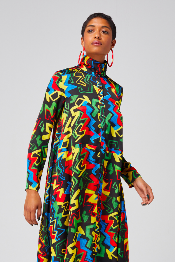 Heimstone Robe Java En Imprimé Électrique