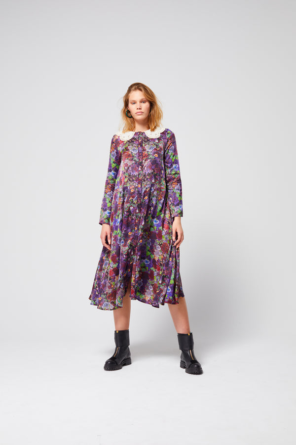 Heimstone Robe Java En Imprimé Purple Lichen