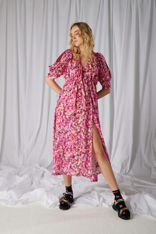 heimstone Robe Jim plissée en imprimé Cabaret