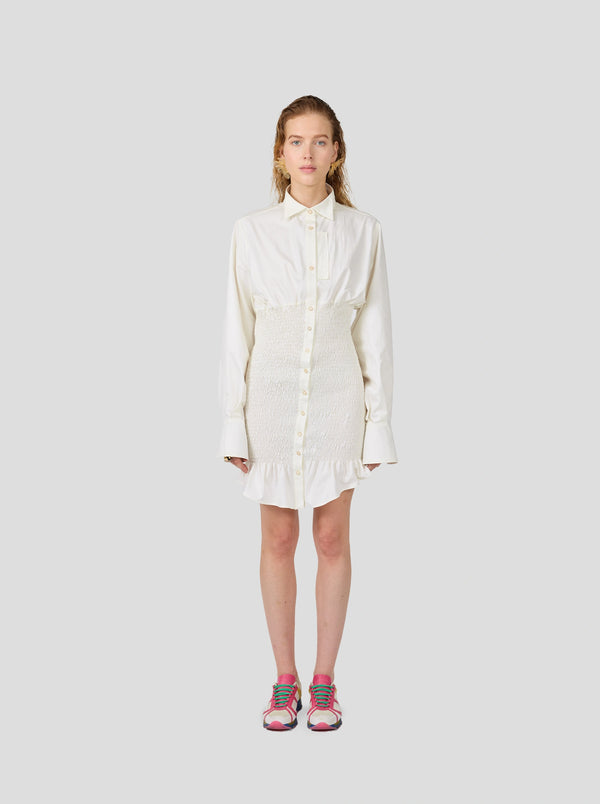 Heimstone Robe Madness En Popeline De Coton Blanc