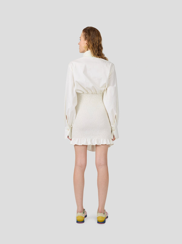 Heimstone Robe Madness En Popeline De Coton Blanc
