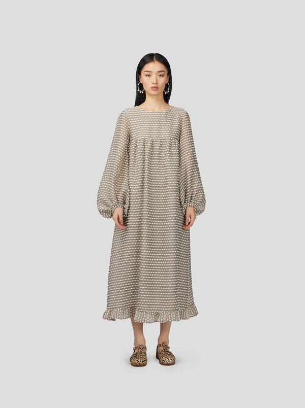 Heimstone Robe Nine En Voile Soufflé Gris Galet