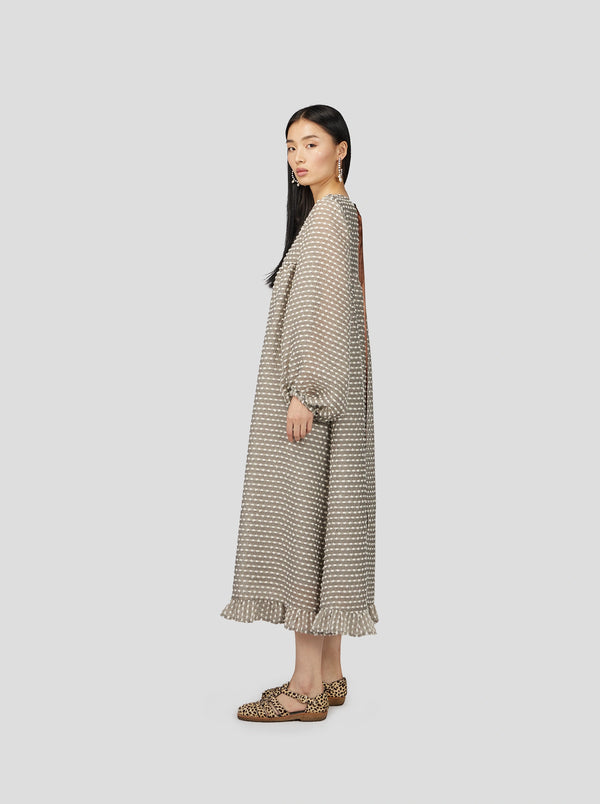 Heimstone Robe Nine En Voile Soufflé Gris Galet