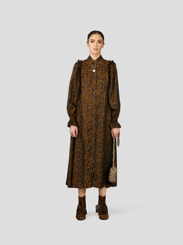 Heimstone ROBE OMA EN LÉOPARD BRONZE