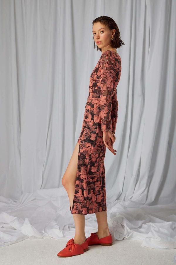 Heimstone Robe Pete En Dentelle Brutaliste