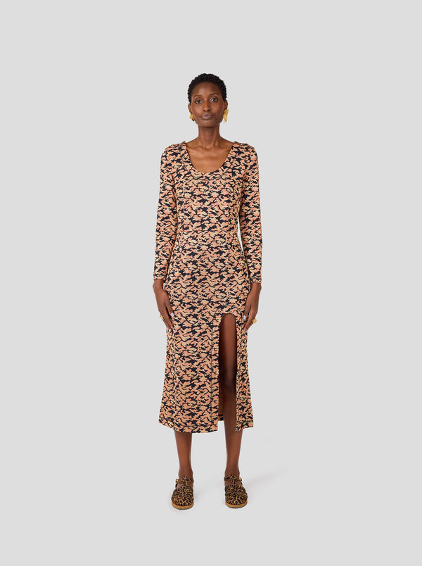 Heimstone Robe Pete En Maille Fine Felin