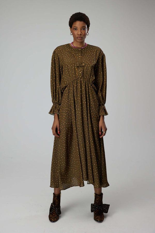 heimstone Robe Pili en imprimé Messy Stars écorce