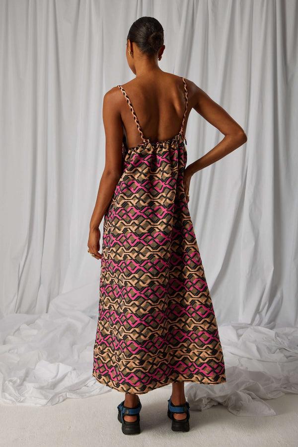 Heimstone Robe Rita En Organza Brodé Matrix