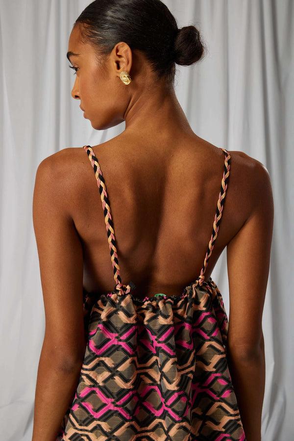 Heimstone Robe Rita En Organza Brodé Matrix