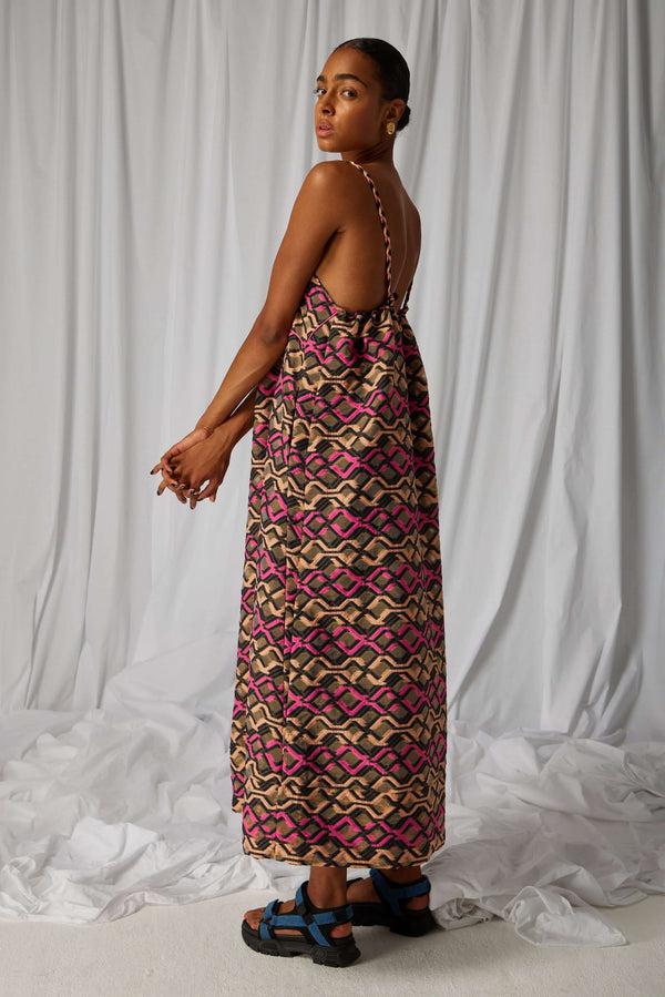 heimstone Robe Rita en organza brodé Matrix