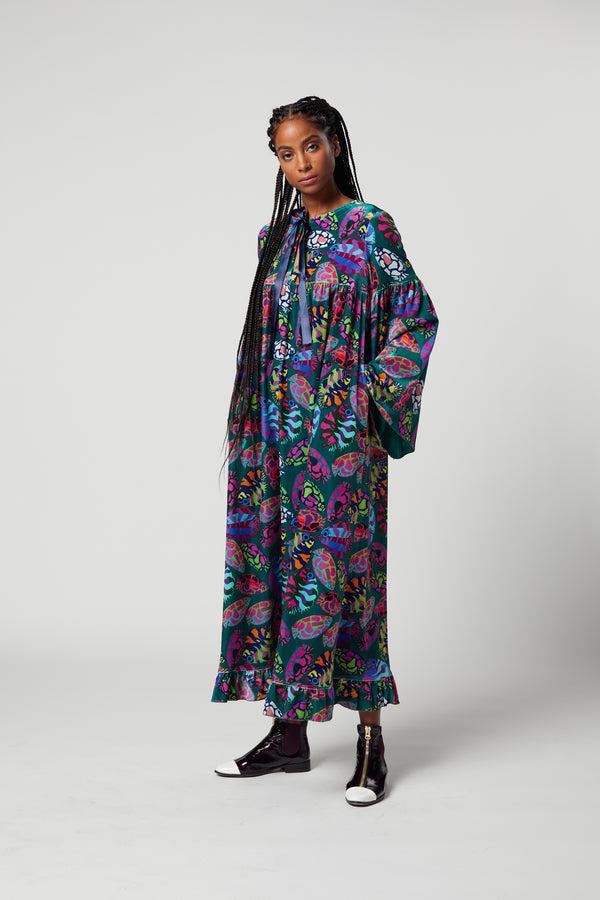 Heimstone Robe Sperone En Velours Imprimé Gourami