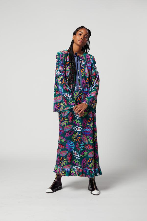 Heimstone Robe Sperone En Velours Imprimé Gourami