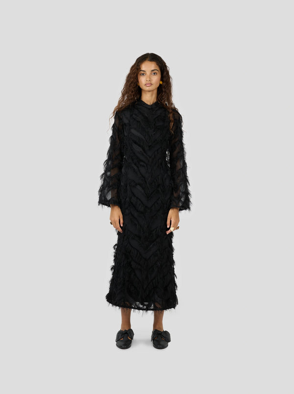 Heimstone Robe Sweet Suze En Plumes Noires