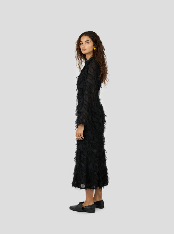 Heimstone Robe Sweet Suze En Plumes Noires