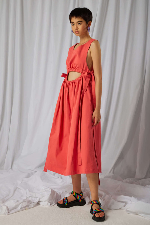 heimstone Robe Tatiana en coton Bleu de Travail