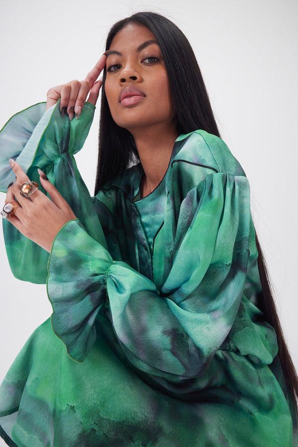 Heimstone Robe Trigalière En Imprimé Moss