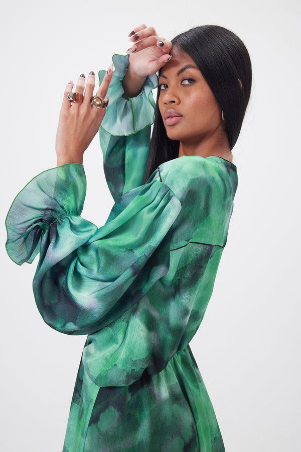 heimstone Robe Trigalière en imprimé Moss