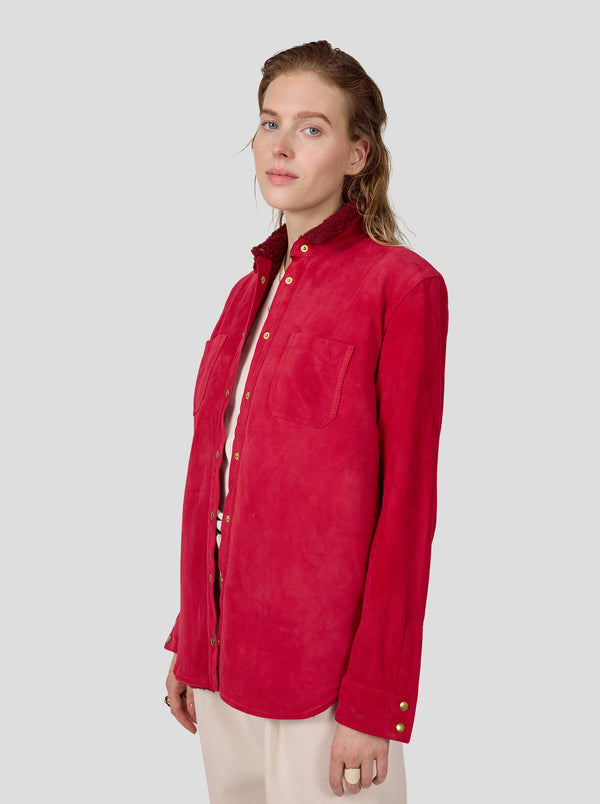 Heimstone Sur-chemise Dori En Daim Fuchsia