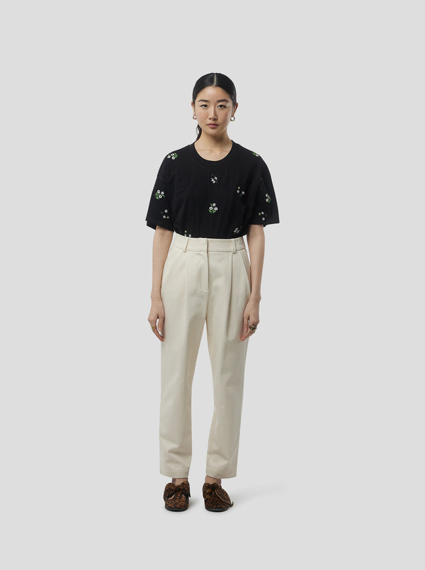 heimstone T-SHIRT ATLAS BRODÉ EN COTON NOIR