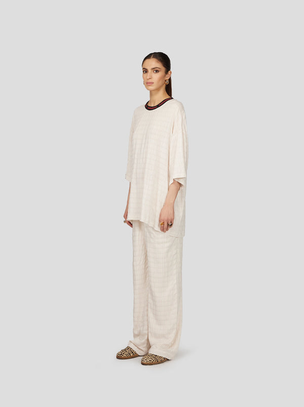 heimstone T-shirt Basket en Rayures Neutres