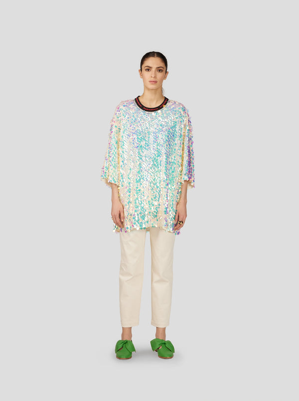 Heimstone T-SHIRT BASKET EN SEQUINS STALACTITE