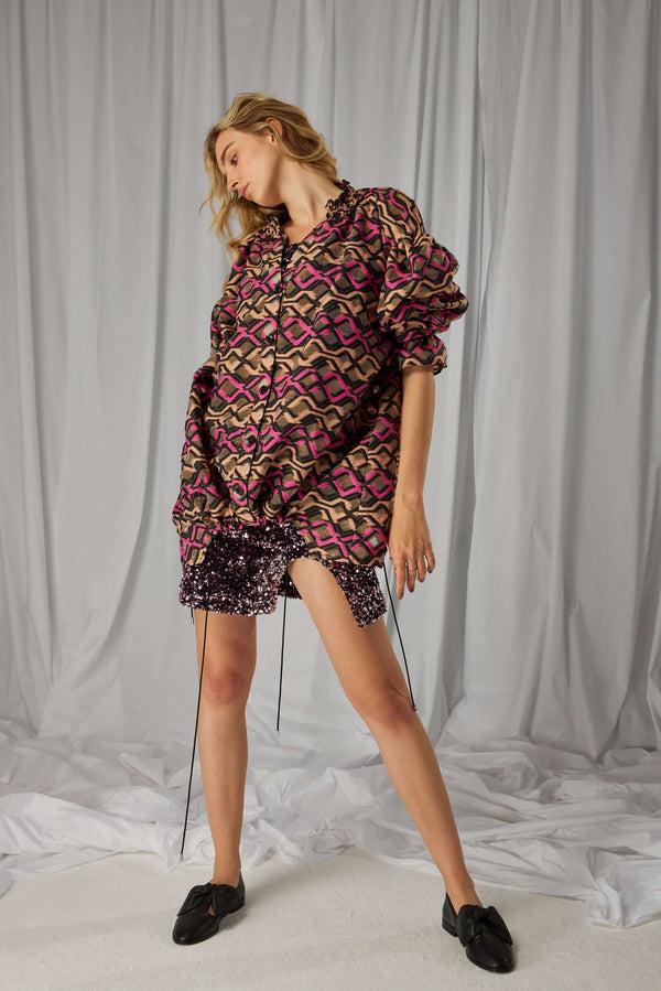 Heimstone Tunique Owen En Organza Brodé Matrix