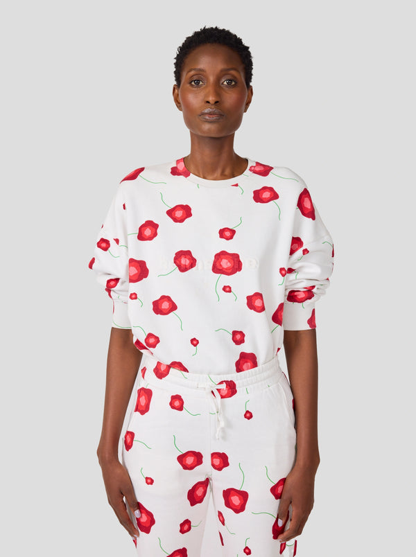 Heimstone Jumper Harlem En Molleton Imprimé Coquelicot