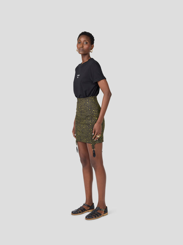 Heimstone Jupe Porte-jartelles Louma En Leopard Noir